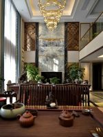 龙河雅居260平米新中式风格别墅装修案例