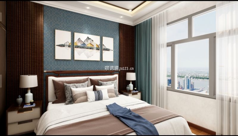 尚层空间丨闲来小镇-280平-新中式