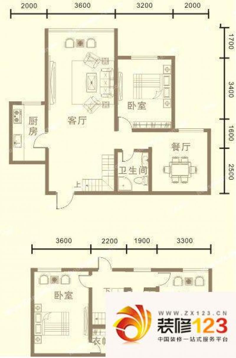 鸣翠嘉座户型图c-c户型图 4室2厅 ...